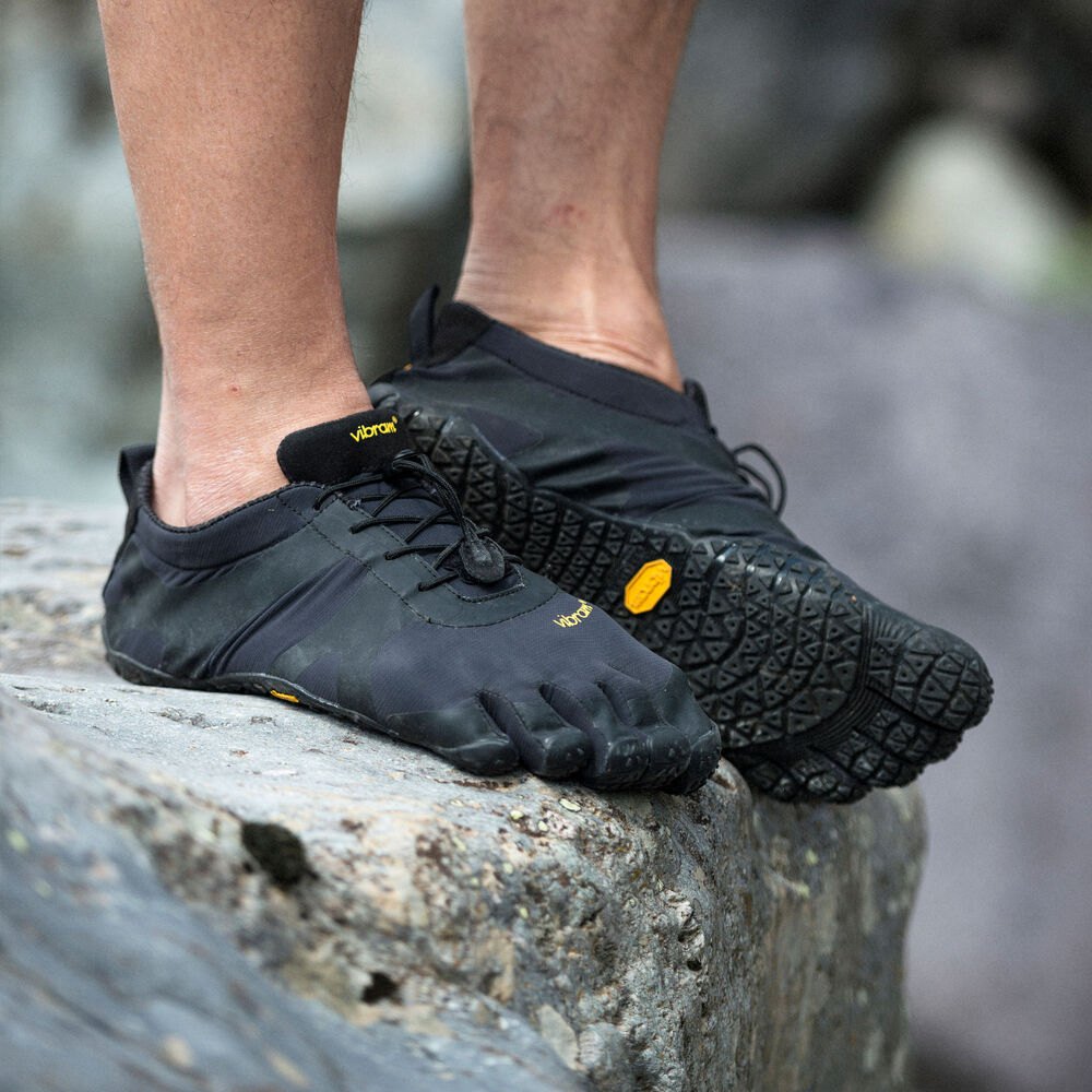 Vibram Five Fingers Mens Hiking Shoes - Black - V-Alpha - 03258-YNTK